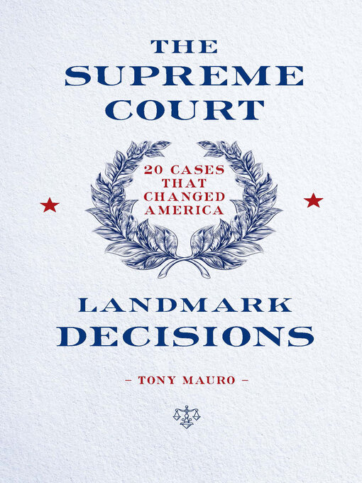 Title details for The Supreme Court by Anthony Mauro - Available